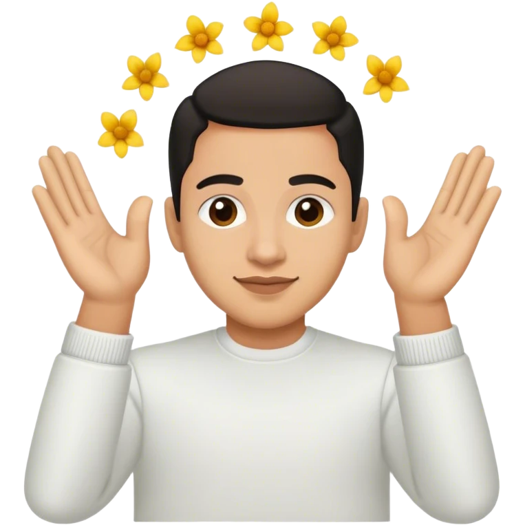 ash trevino doing the como la flor hands emoji