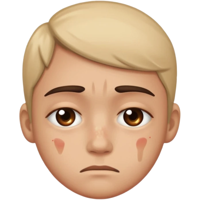 sad emoji with bruise under eye
no i would like skmilar to smiling face holding up tearsnot tears just bruise emoji