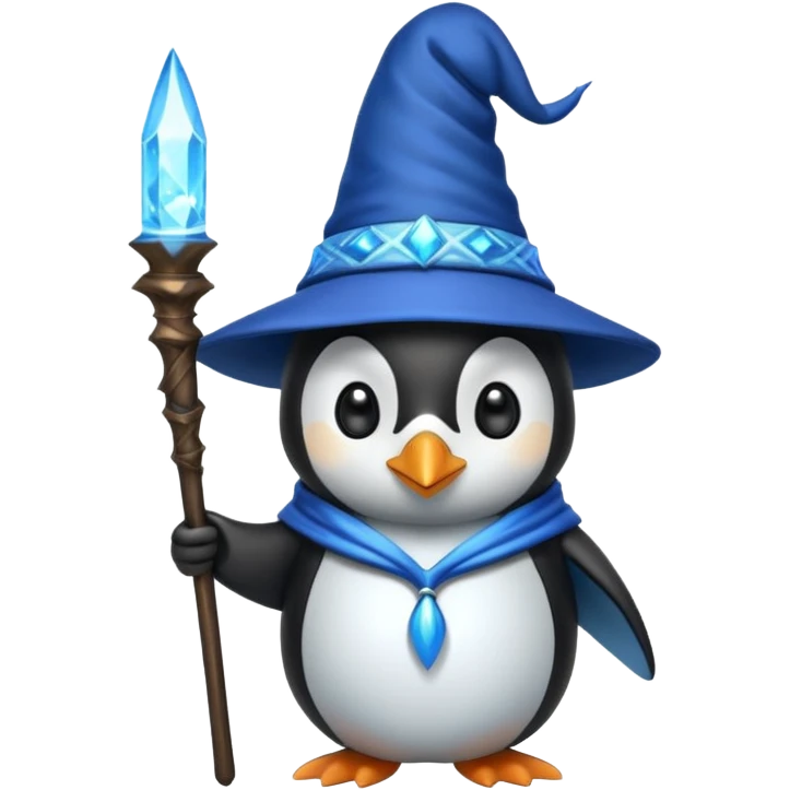 Penguin Wizard emoji