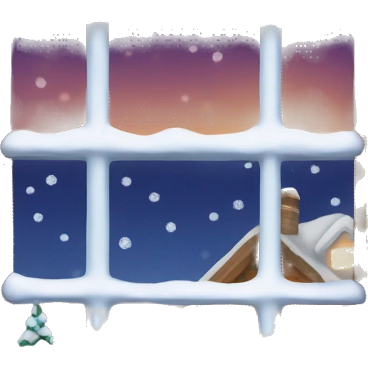 winter window Christmas warm  emoji