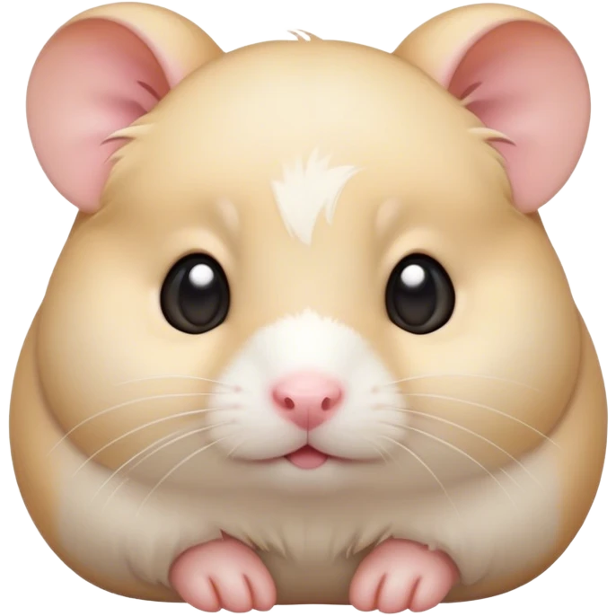 Cinematic Cute Cream Hamster Portrait Emoji, Head tilted playfully and inquisitively, featuring a silky, pristine cream coat with a gentle sheen, round, sparkling dark eyes filled with curiosity, Simplified yet irresistibly adorable features, highly detailed, glowing with a warm, friendly glow, high shine, affectionate and lively, stylized with a touch of whimsy, bright and endearing, soft glowing outline, capturing the essence of a mischievous yet loving hamster, so playful it feels like it could dash out of the screen and into your arms! emoji