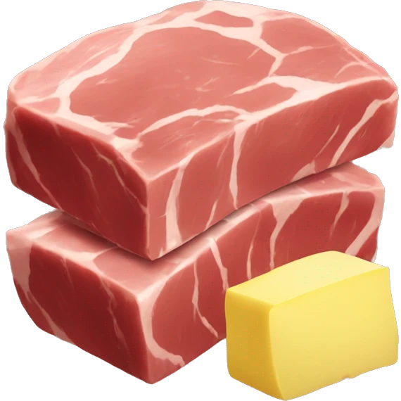 meat and butter emoji