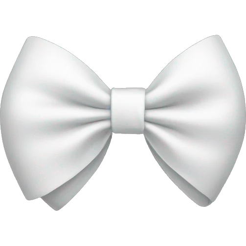 white bow emoji