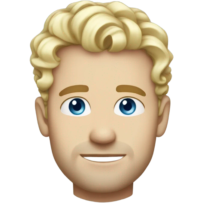 light curl blonde 30yo man blue eyed pale skin emoji