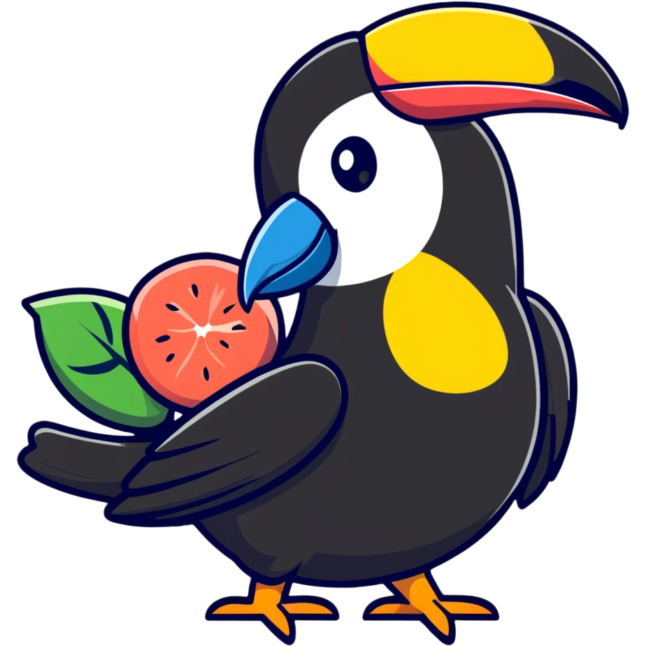 toucan and guava together emoji