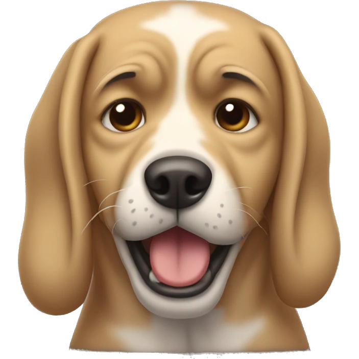 Crying dog  emoji