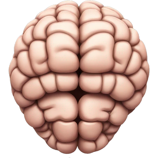 Brain with muscles emoji