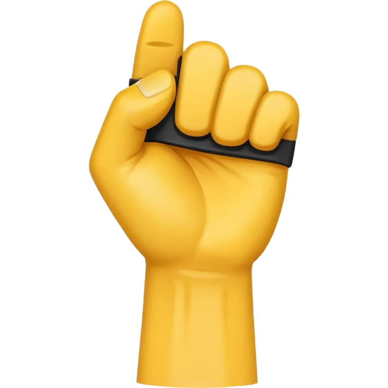 raised fist emoji, simple and bold emoji