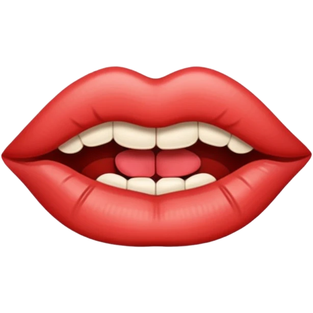 Lips stitched shut  emoji