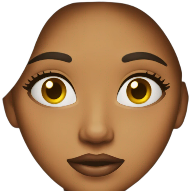 the girl applies makeup emoji