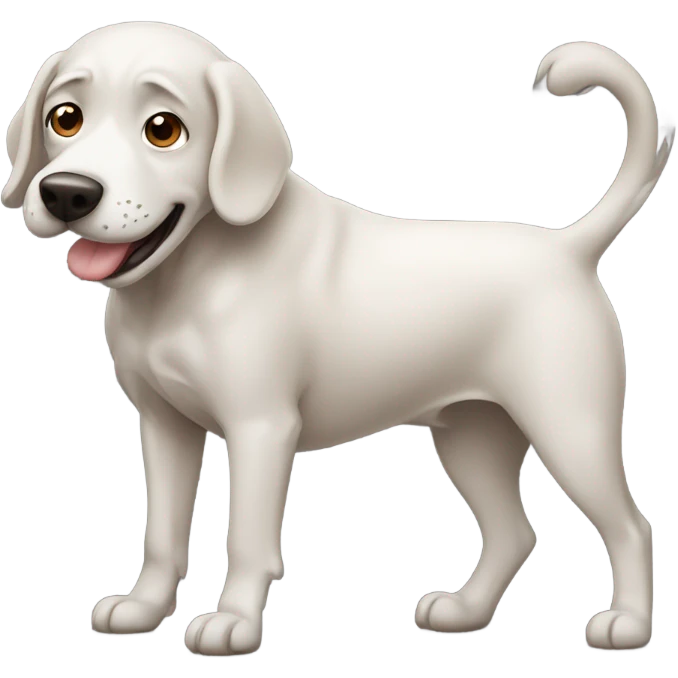 Dog farting emoji