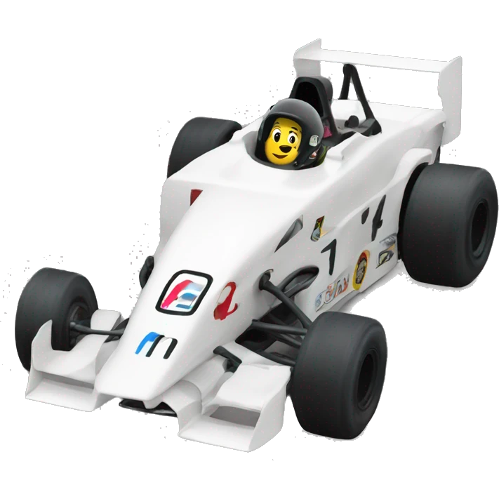 Modified race car emoji