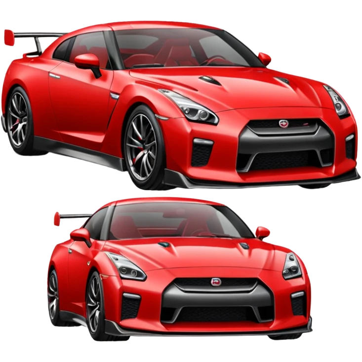 GTR turbinado vermelha emoji