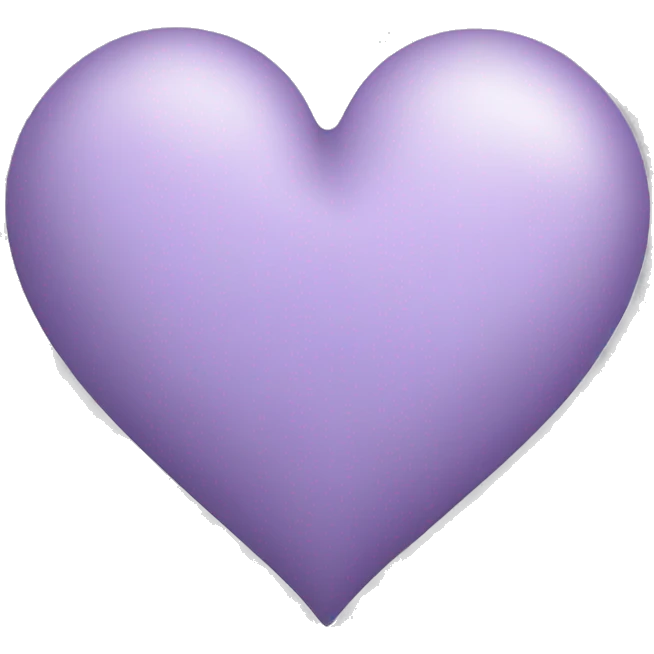 Gray and lilac heart emoji