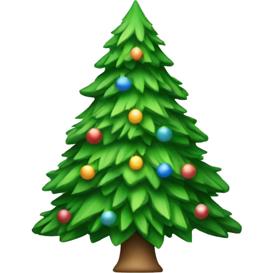 green christmas tree emoji