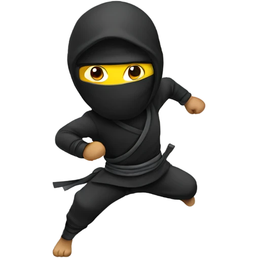 Ninja running emoji