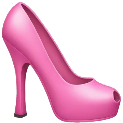 Pink heels emoji