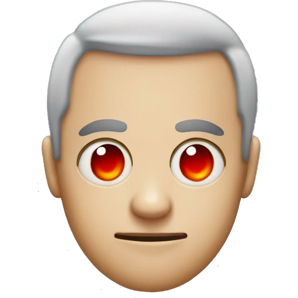 normal emoji with bloodshot puffy and red eyes emoji
