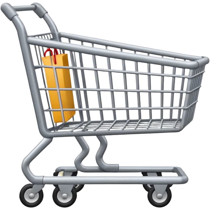 grey shopping cart emoji