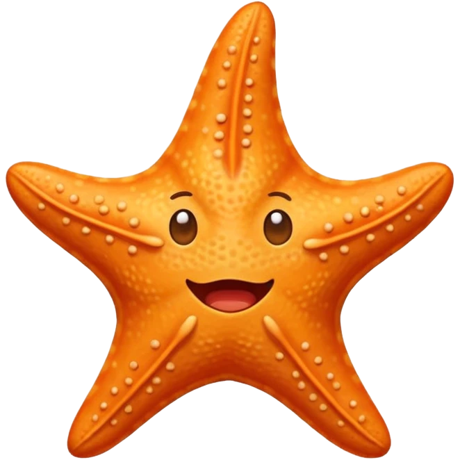 Give me a picture of an animated talking starfish that coughs emoji