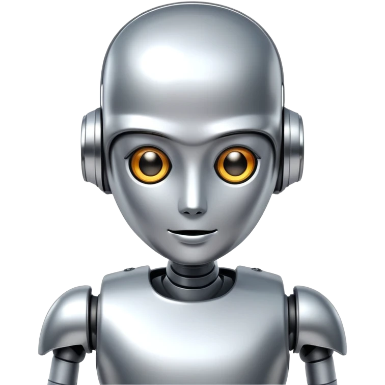 An attractive robot emoji