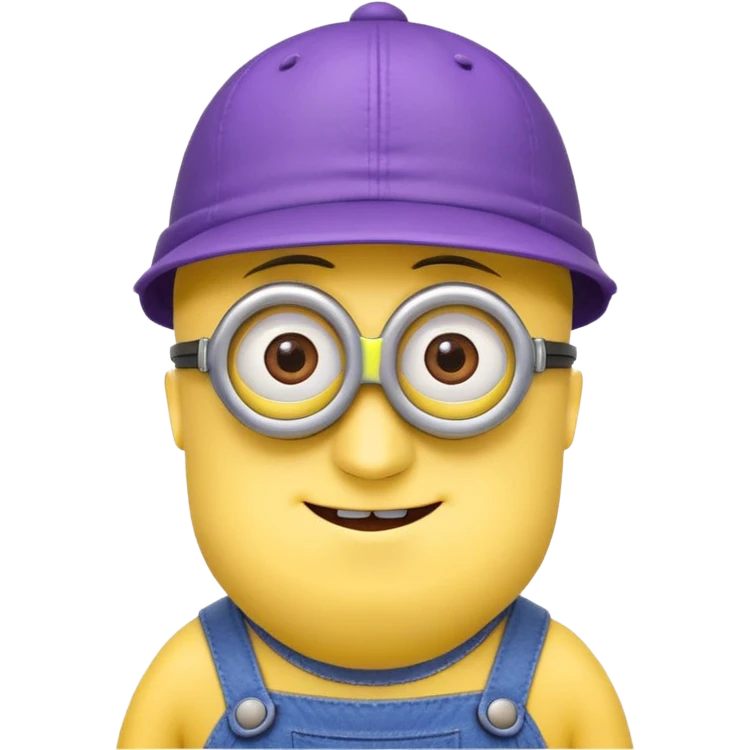 Minion violet avec casquette  emoji
