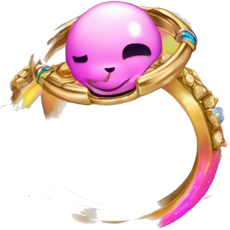 lisa frank planet with rings emoji