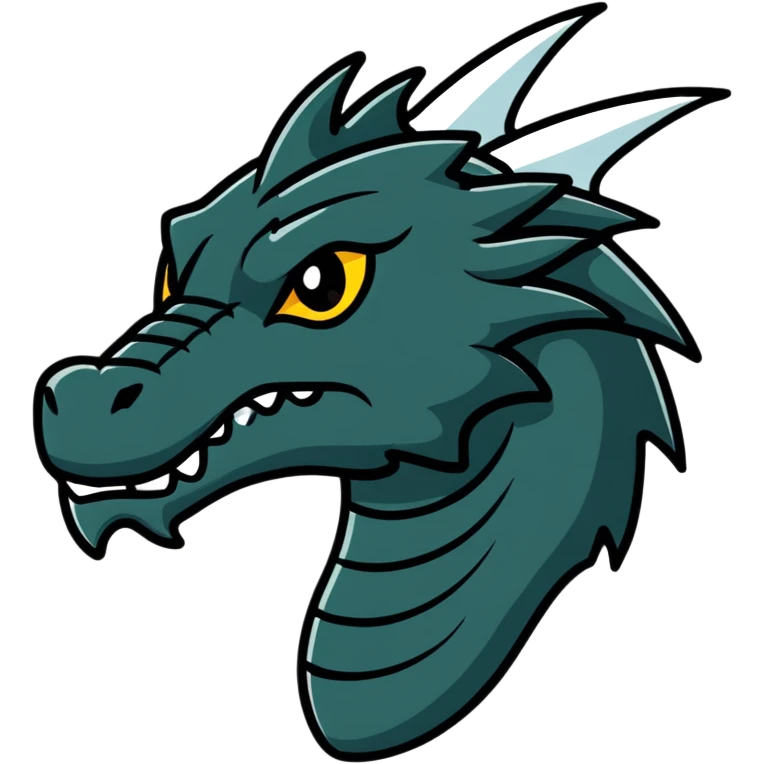 Minecraft black dragon head emoji