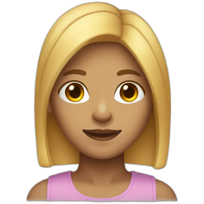 non-gendered person with straight chin-length hair emoji