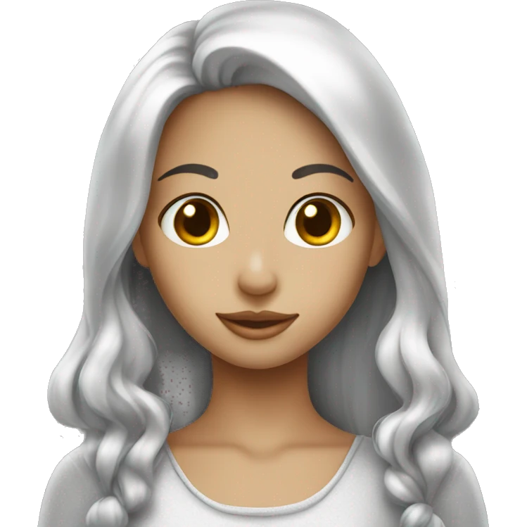 pretty silver girl 30 x 30 px emoji