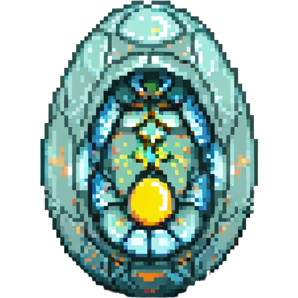 cranial, eye, MRI, SCAN, egg, embryonic, inside of glass egg, dark creature, eerie, otherworldly, crystal embryo, tiny embryo. fetoid shape emoji