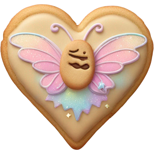 Fairy cookie heart emoji