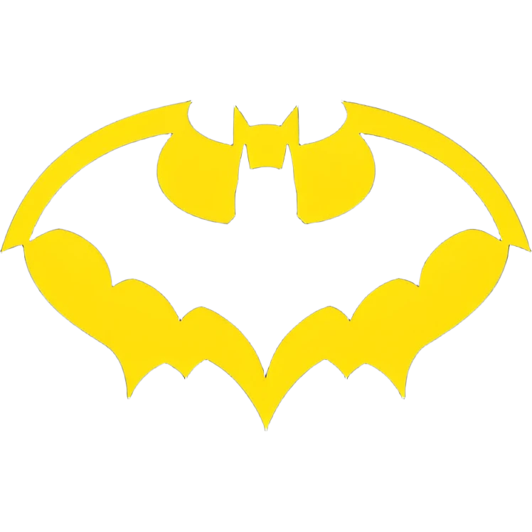 Batman logo without a human in it just a logo of batman  make it brighter emoji