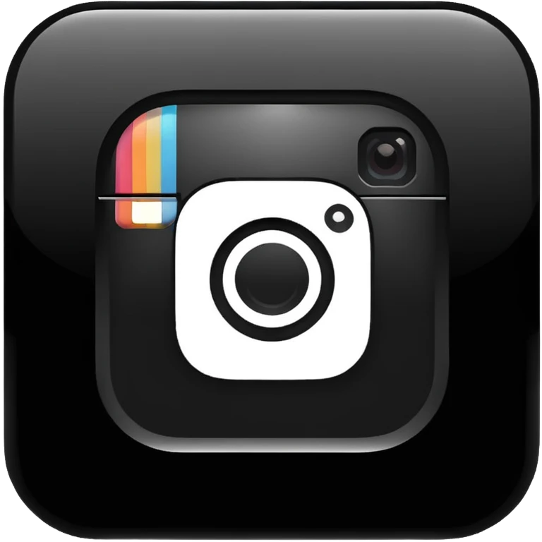 Logo instagram black  emoji