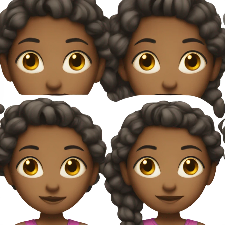 Black girl side eyeing emoji