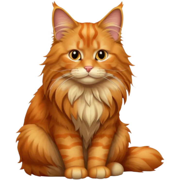 orange mainecoon emoji