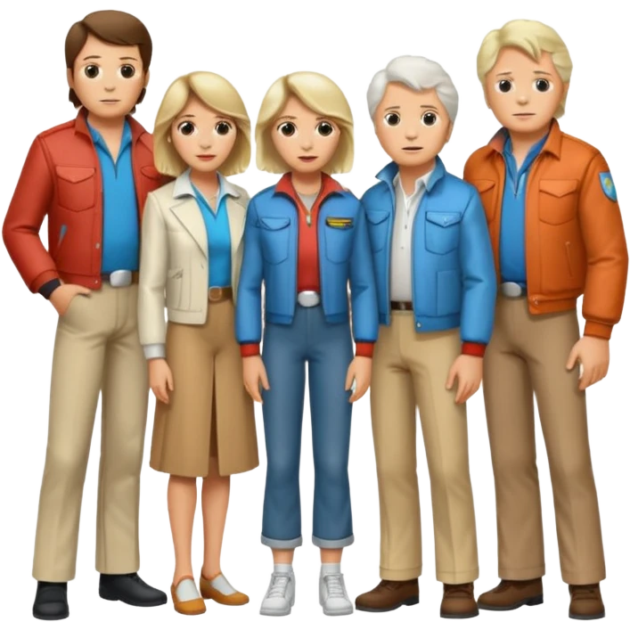 Все главные герои из фильма назад в будущееn back to the future emoji