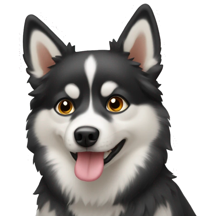 Dog pomsky emoji