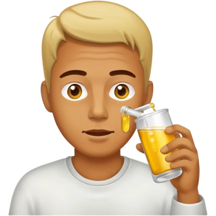 Man drink piss emoji