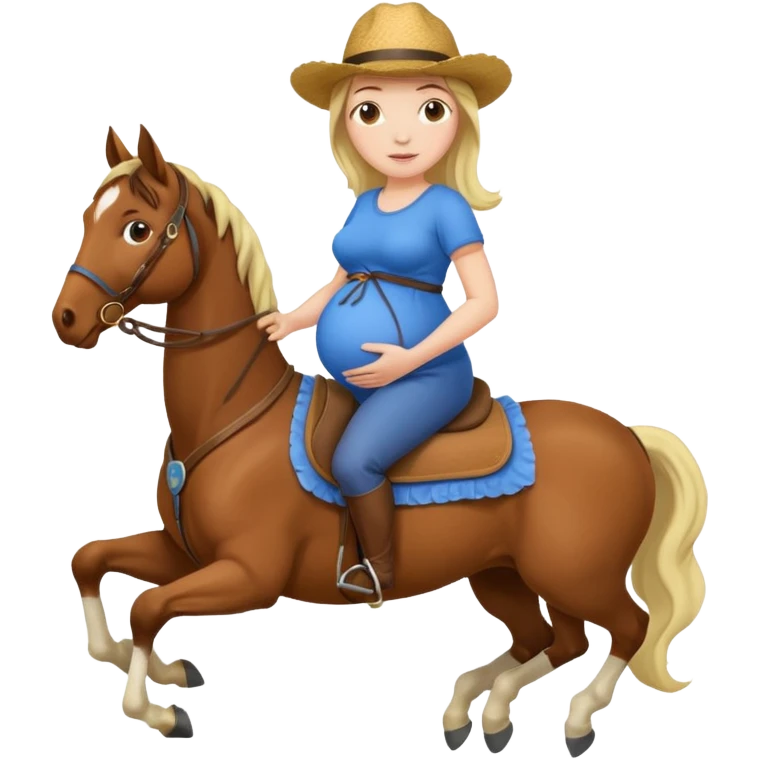 fai la ragazza del cavallo incinta emoji