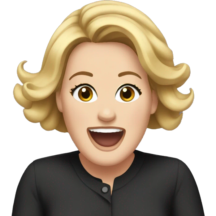 Adele excited emoji