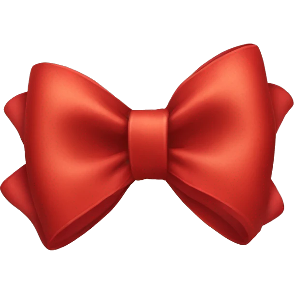 Red bow emoji