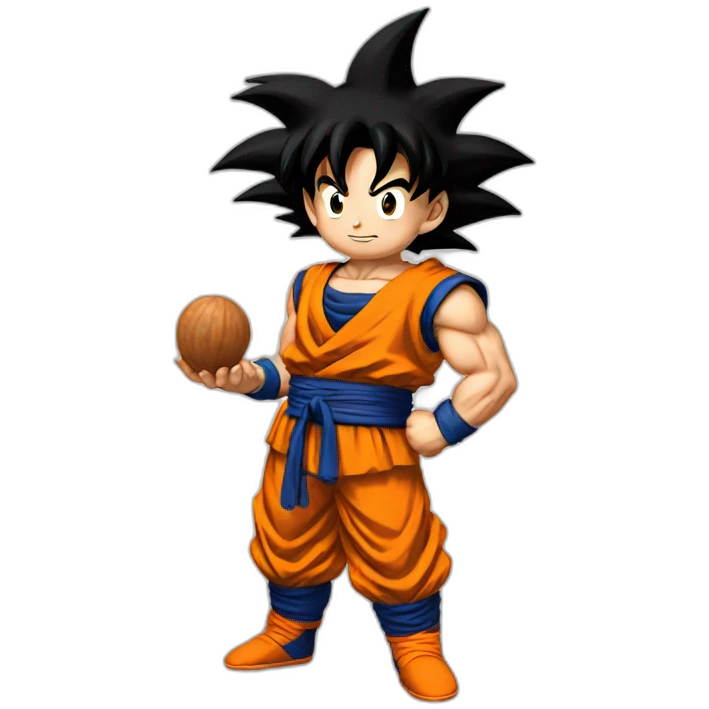 goku holding nuts emoji