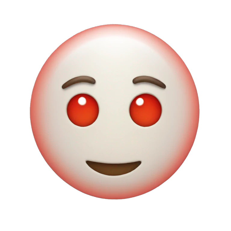 pastel red dot emoji