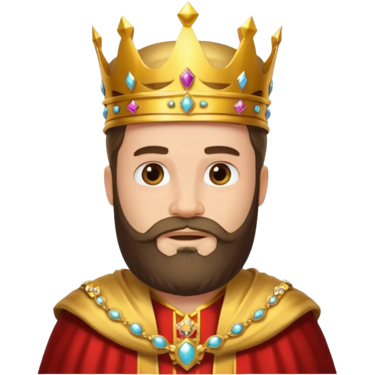 bearded king emoji