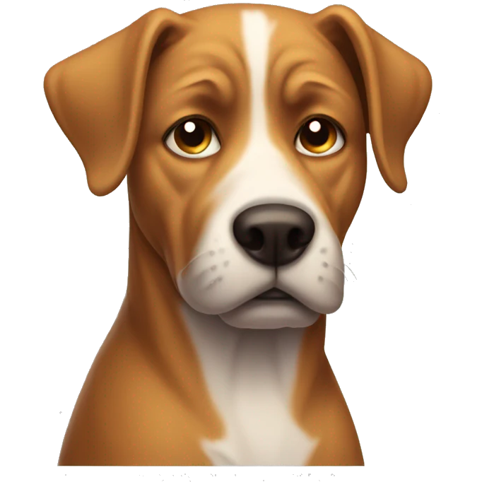 Disgusted dog emoji