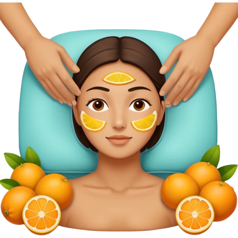 Massage therapy lemon & oranges  emoji