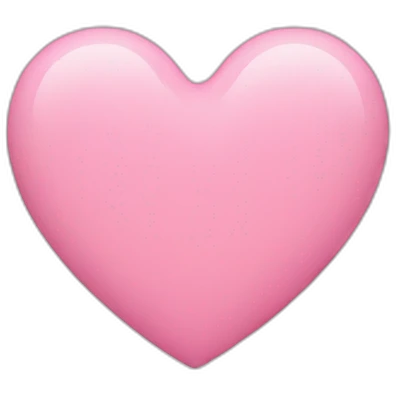 Pink pastel heart emoji