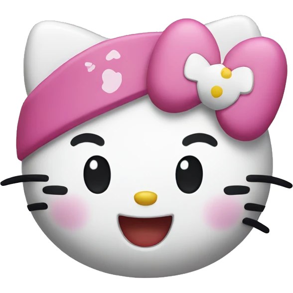 Hello kitty smiling  emoji