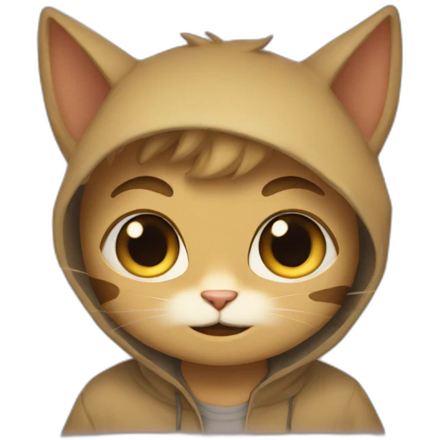 Catboy hiding emoji